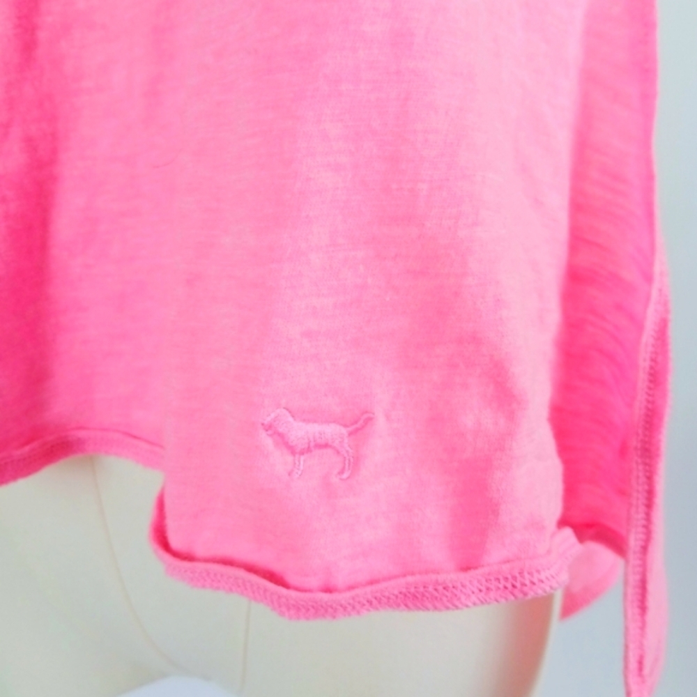 PINK Victoria's Secret Side-Tie Tank Top M Sleeveless Pink Workout Tank Top - Picture 6 of 7